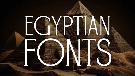 12 Mystical Egyptian Fonts That Will Inspire The Explorer In You | HipFonts