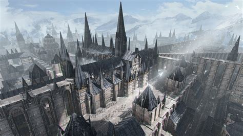 Medieval gothic castle concept art by grimmfactory : r/ImaginaryArchitecture