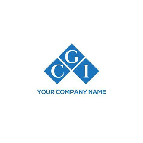 CGI letter logo design on WHITE background. CGI creative initials ...