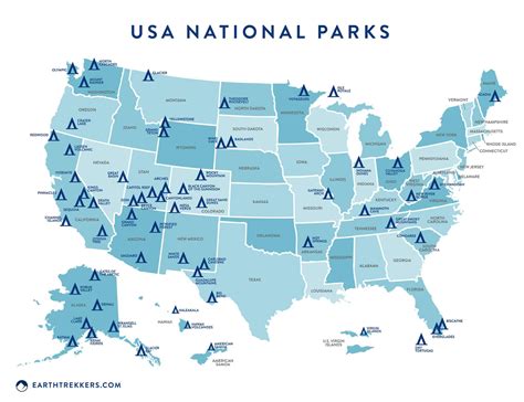 National Parks In The Us Map - Retha Charmane