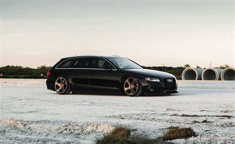 Mean-looking Audi A4 Avant With Black Accents and Stylish Rotiform Rims ...