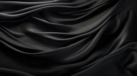 Artistic Arrangement Of Black Silk Fabric Texture Background, Silk, Satin, Silk Cloth Background ...