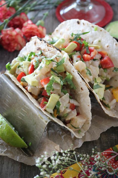 Mahi Mahi Mango Ceviche Tacos - PaleOMG