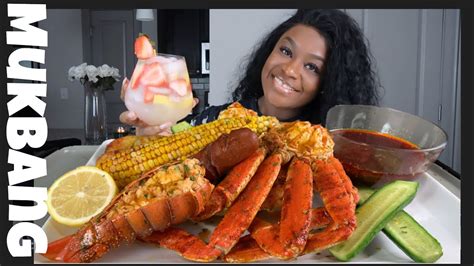 SEAFOOD BOIL MUKBANG + BLOVES SMACKALICIOUS SAUCE - YouTube