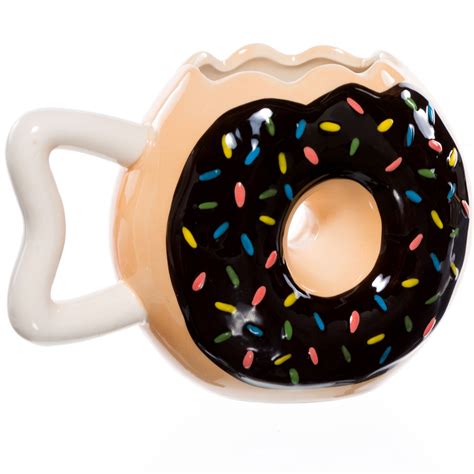 Frosted Donut Shaped Coffee Mug | RetroFestive.ca