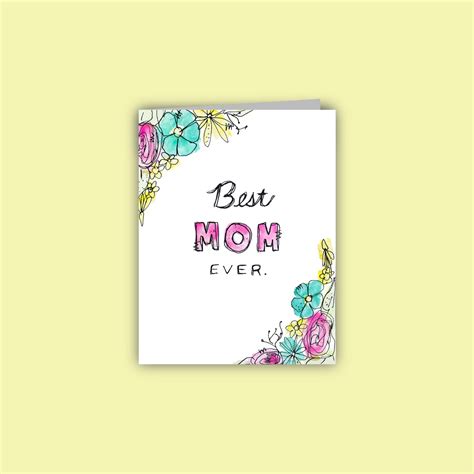 Best Mom Ever Card – Scribble Lady