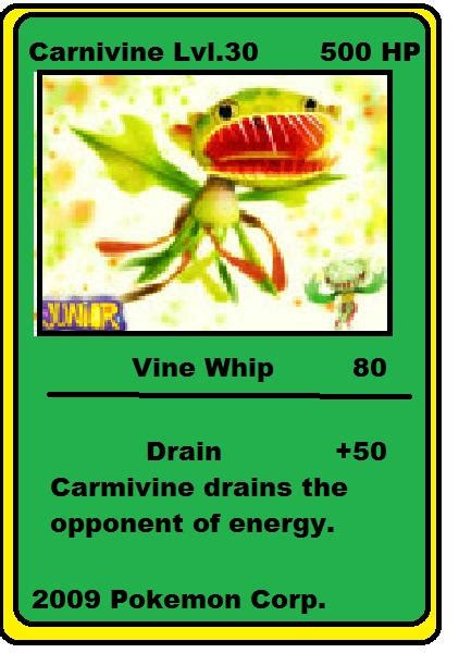 Carnivine Pokemon card by AcroSpinoRex on DeviantArt