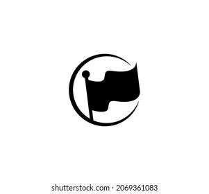 Black Flag Logo Vector Logo Design Stock Vector (Royalty Free) 2069361083 | Shutterstock