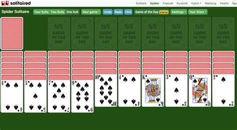 Spider Solitaire - Play Free Online