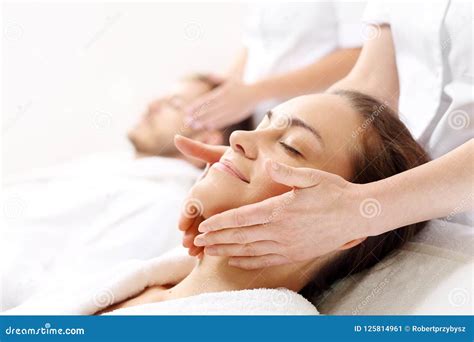 Relax in the spa. stock image. Image of couple, date - 125814961