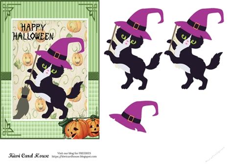 Halloween Cat Card Front - CUP1171494_87679 | Craftsuprint