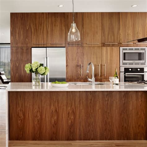 Timber Veneer Kitchen Cabinets - Image to u