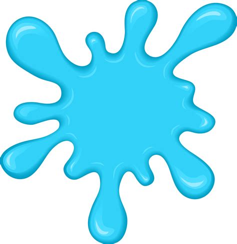 Blue Paint Splatter Clip Art - Png Download - Full Size Clipart ...