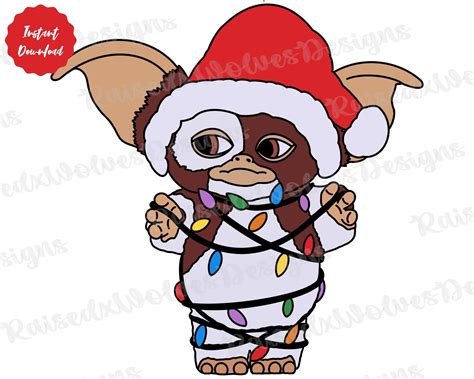 Christmas Gizmo PNG Holiday Gremlins Digital Clipart Cute Christmas Png ...