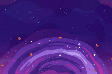 Free Vector | Cartoon galaxy background