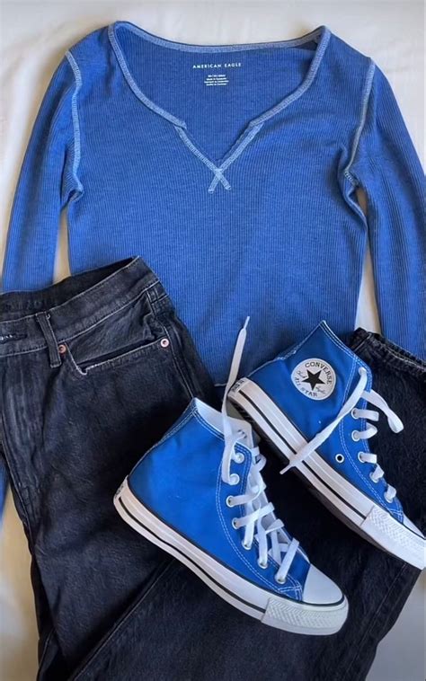 blue converse outfit | Casual outfits, Cute outfits, Fashion outfits