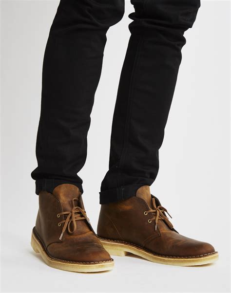 Clarks Leather Desert Boot in Brown for Men | Lyst