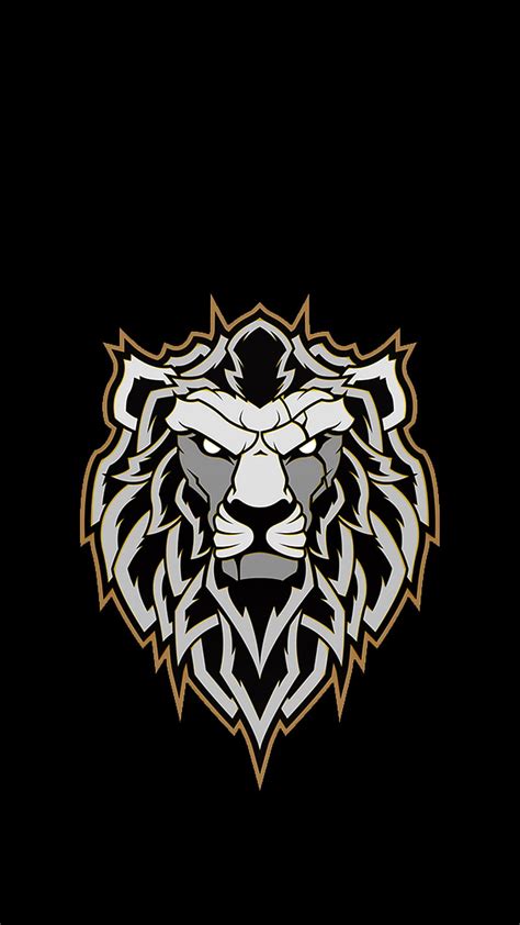 Lion gold, logo, HD phone wallpaper | Peakpx