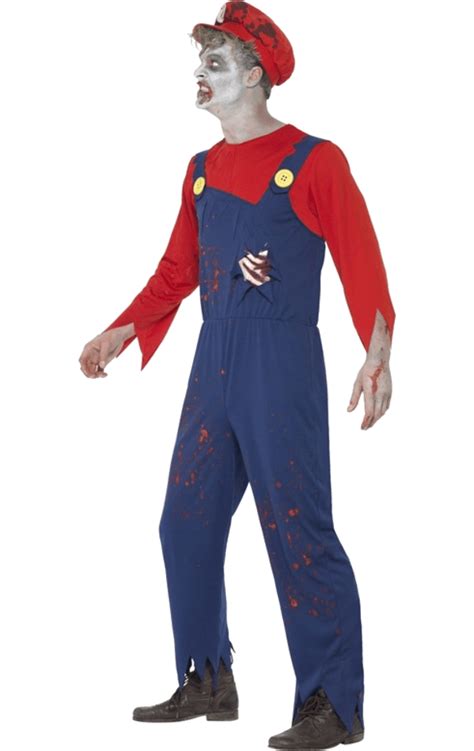 Adult Zombie Mario Costume | Joke.co.uk