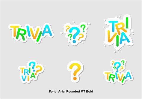 Trivia Icon Vector Set 122069 Vector Art at Vecteezy