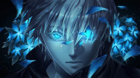 Blue Eyes White Hair Satoru Gojo HD Jujutsu Kaisen Wallpapers | HD Wallpapers | ID #83819