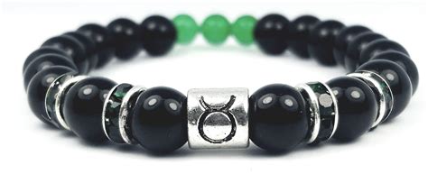 Taurus's Black Finest Birthstone Bracelet | Zodiac Sign Jewelry ...