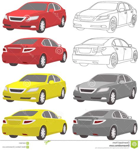 Car Back View Vector at Vectorified.com | Collection of Car Back View Vector free for personal use