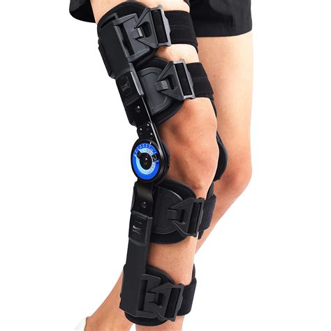 Orthomen Hinged ROM Knee Brace, Post Op Knee Brace for Recovery Stabilization, ACL, MCL and PCL ...