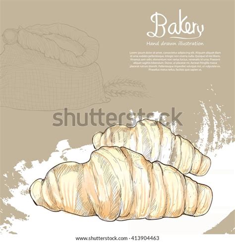 Illustration Bakery Bakery Background Design Stock Vector (Royalty Free ...