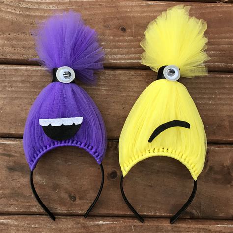 Minion Headband Minions Hair Minion Costume Minion troll hair | Etsy