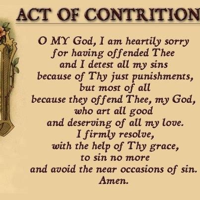 20 best images about Act of contrition on Pinterest