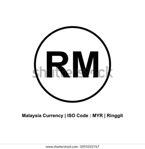 Malaysia Currency Symbol Malaysian Ringgit Icon Stock Vector (Royalty ...