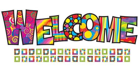 Colorful Welcome Clip Art