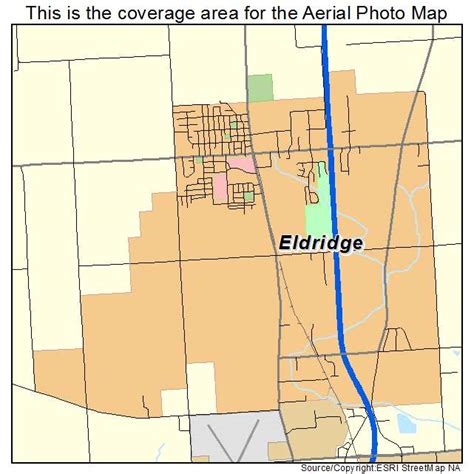 Aerial Photography Map of Eldridge, IA Iowa