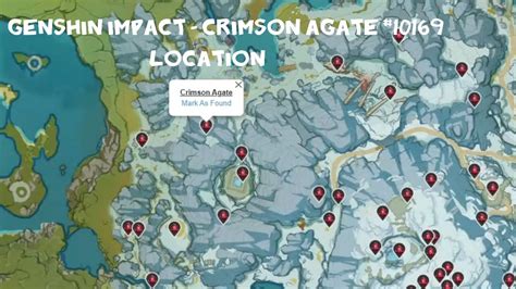 Genshin Impact Map Crimson Agate Location - Genshin Impact Unofficial