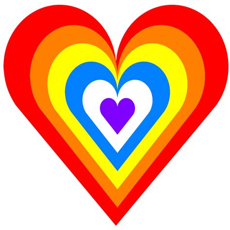 Rainbow Heart Pictures - ClipArt Best