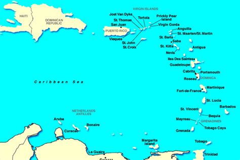 Caribbean Cruise Map