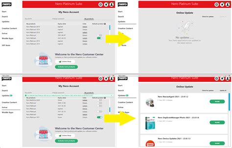 [Nero 2021]How to get the latest updates of my Nero Products in Nero Start : Nero AG