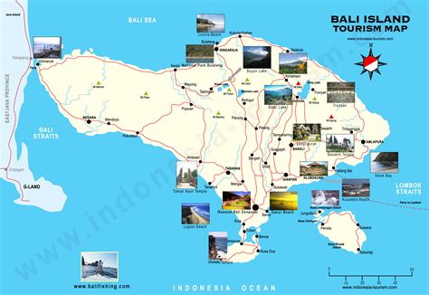 Detail Bali Indonesia Map for Tourists Guide | Bali Weather Forecast and Bali Map Info