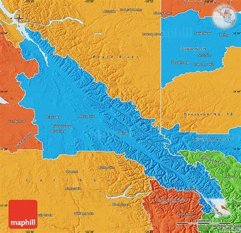 Political Map of Fraser-Fort George