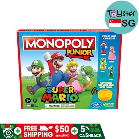 MONOPOLY Junior Super Mario Edition Board Game - TOYSTER Singapore ...