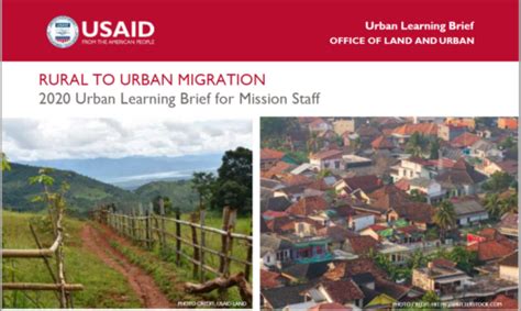 Rural to Urban Migration: 2020 Urban Learning Brief for Mission Staff - Urban Links