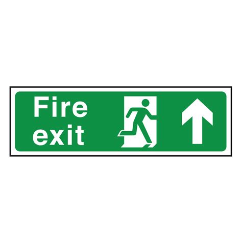 Fire Exit Sign Arrow Up | Signage | Catersigns