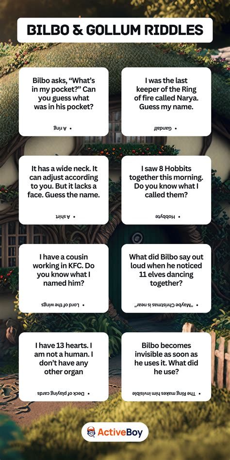 40+ Bilbo and Gollum Riddles to Boost Brain with The Hobbit Fantasy