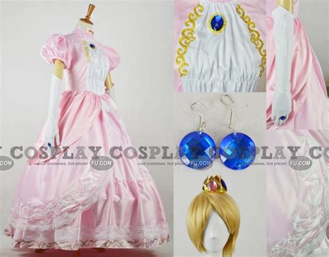 Custom Princess Peach Cosplay Costume from Super Mario Bros - CosplayFU.com