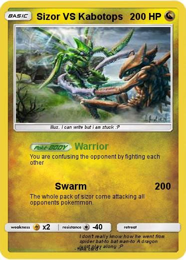 Pokémon Sizor VS Kabotops - Warrior - My Pokemon Card