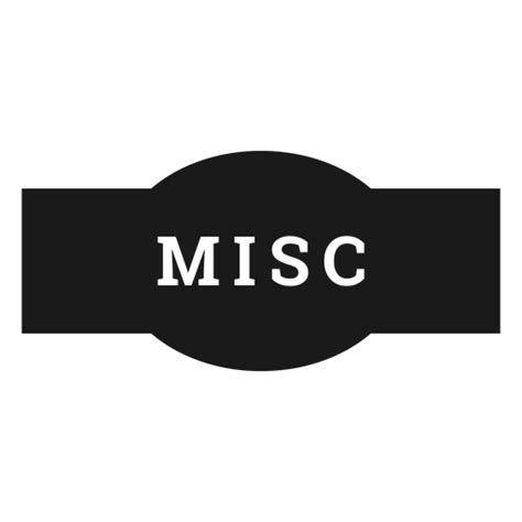 Misc label - Transparent PNG & SVG vector file