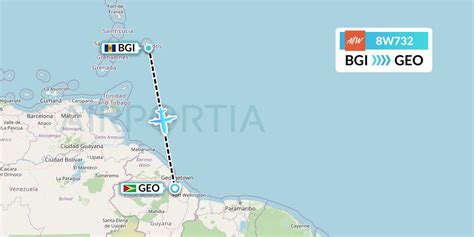 8W732 Flight Status Fly AllWays: Bridgetown to Georgetown (EDR732)