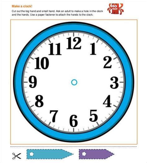 Printable Clock Template