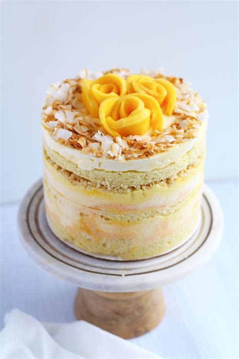 Coconut Mango Layer Cake - Island Bakes